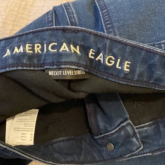 American Eagle blue denim super hi rise Jegging next level stretch . - Picture 11 of 13
